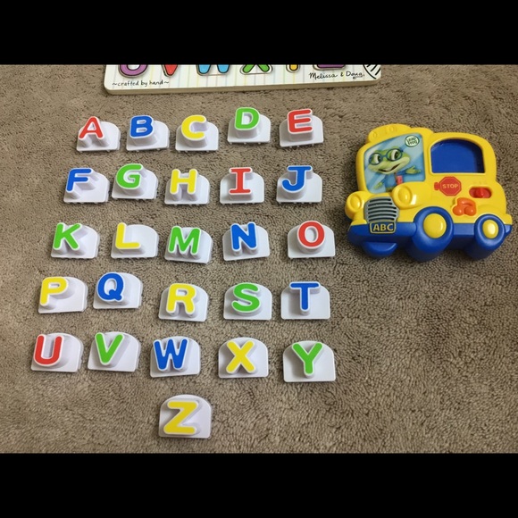 Melissa and Doug Peg Puzzle & Leapfrog Phonics Toy - Picture 3 of 12